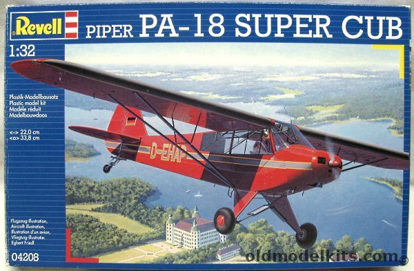 Revell 1/32 Piper Super Cub PA-18 - Civil British or German / German Military, 04208 plastic model kit